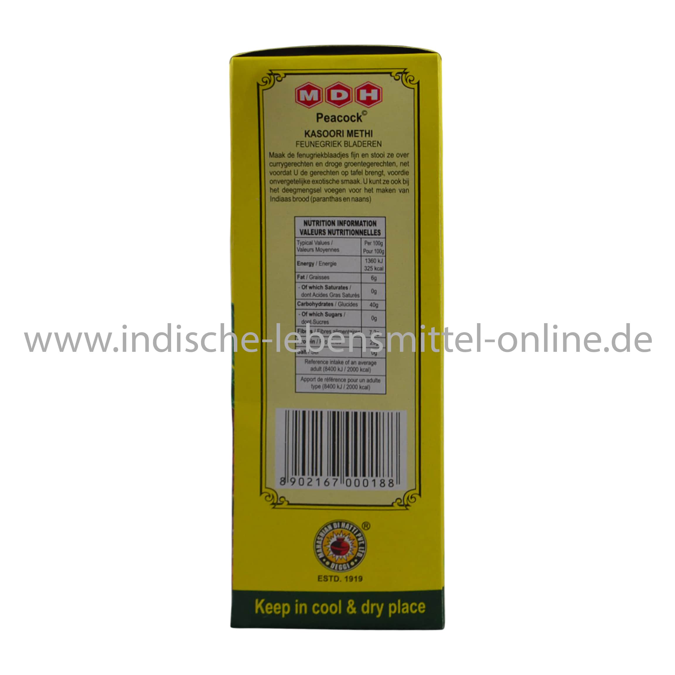 Bockshornkleeblätter, Methi Leaves, MDH, 100g-1