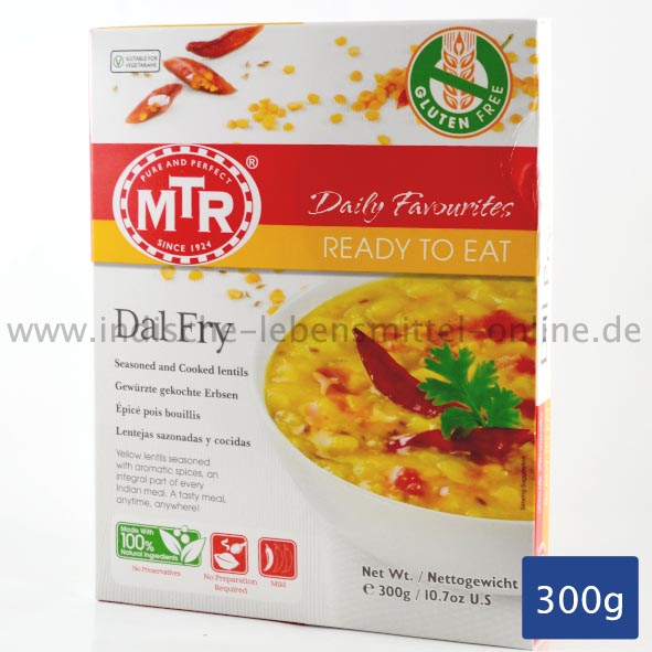 MTR, Dal Fry, Nordindische Linsengericht, Fertiggericht, Ready to Eat, 300g