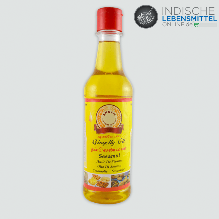 Annam Sesamöl, Gingelly Oil, Sesame Oil, 375 ml